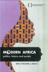 MODERN AFRICA politics, history and society 2015 / Volume 3, Issue 1