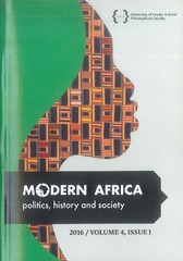 MODERN AFRICA politics, history and society 2016 / Volume 4, Issue 1