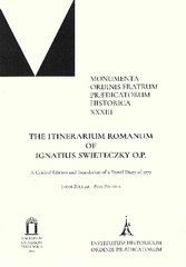 The Itinerarium Romanum of Ignatius Swieteczky O.P.