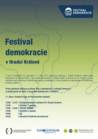 Festival demokracie v Hradci Králové 2017