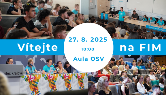 Všechno, co potřebujete vědět do začátku studia na FIM, zjistíte na Vítejte na FIM! 