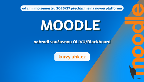 Od příštího semestru přecházíme na novou výukovou platformu Moodle