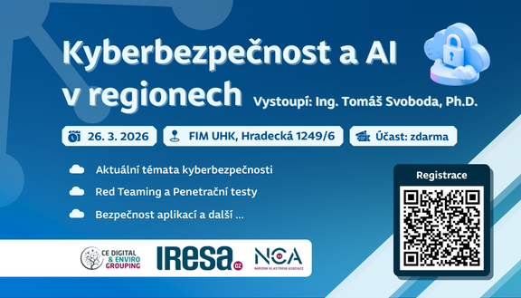 Konference Kyberbezpečnost a&nbsp;AI v&nbsp;regionech. Vstoupí dr. Tomáš Svoboda s&nbsp;přednáškou na téma Zákon o&nbsp;kybernetické bezpečnosti: Co skutečně vyžaduje aneb když technologie nestačí