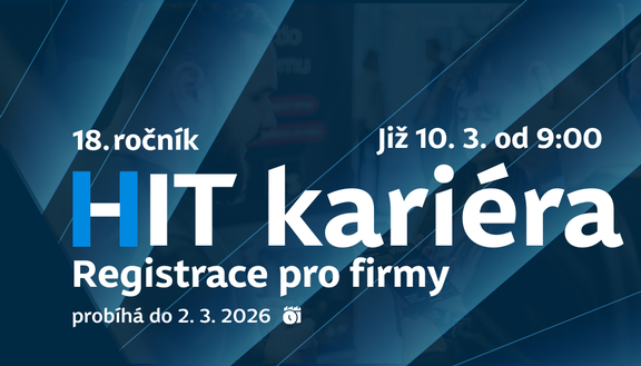 Veletrh pracovních příležitostí HIT kariéra. Registrace pro firmy puštěna