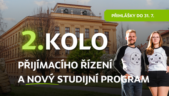 Otevíráme 2. kolo přihlášek a&nbsp;nový studijní program!