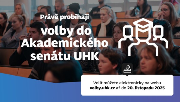 Začínají volby do Akademického senátu UHK 2025-2028! Volit můžete až do 20. listopadu.