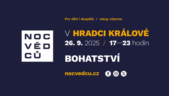 Nenechte si ujít letošní Noc vědců na UHK na téma bohatství!